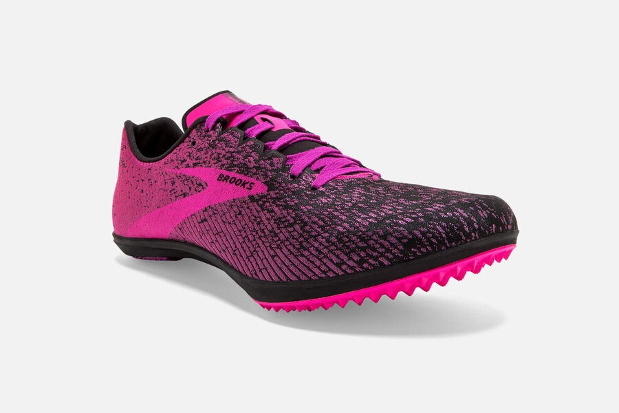 Brooks Israel Mach 19 Spikeless Spikes Shoes Womens - Pink/Black - AGC-487126